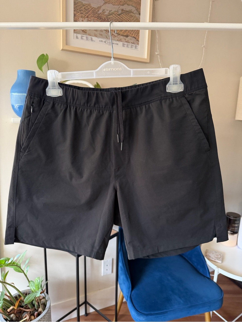 Public Rec  Black Drawstring Athletic Shorts